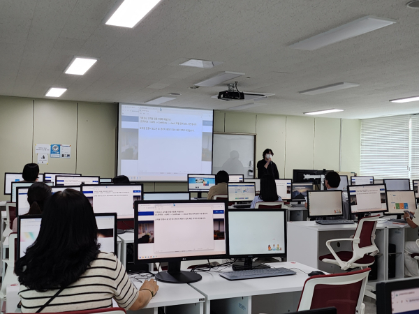 2025년 학교누리집 운영자 교육 진행 모습