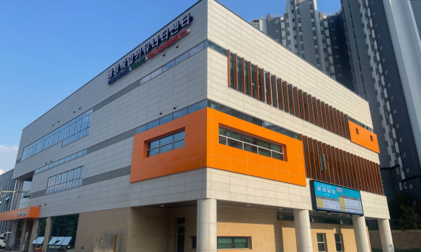 아산시 배방도서관 전경