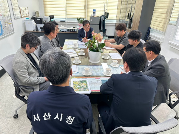 지난 23일 시청 상황실에서 진행된 폐기물처리업체 대표자 간담회 개최