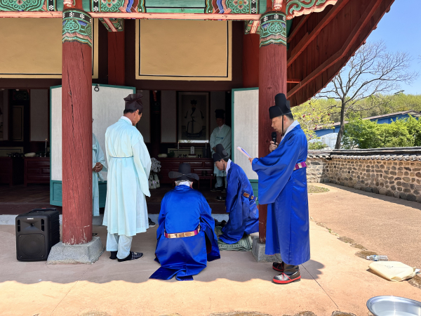 청양군 독립운동가 안창식 선생 뜻 기리는 추모 제향 봉행 모습