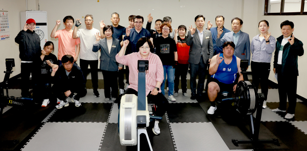 선수단 격려 사진