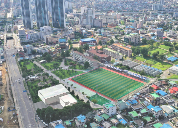 천안 제일고 학교복합시설 조성 위치도.