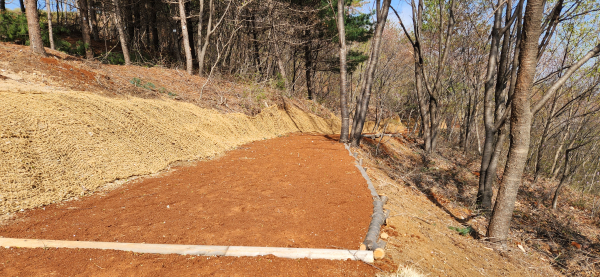 영인산수목원 탄소중립 둘레길 조성 모습
