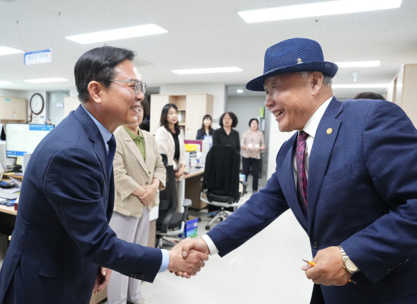 김석필 천안시장 권한대행 유관기관 방문-노인회