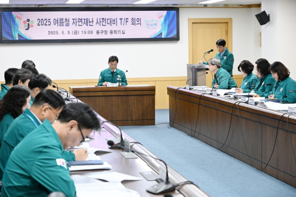 여름철 자연재난 사전대비 T/F 회의 개최 모습
