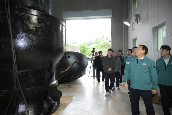 19일, 최민호 시장, 여름철 풍수해 자연재난에 선제적으로 대응 현장 점검 모습