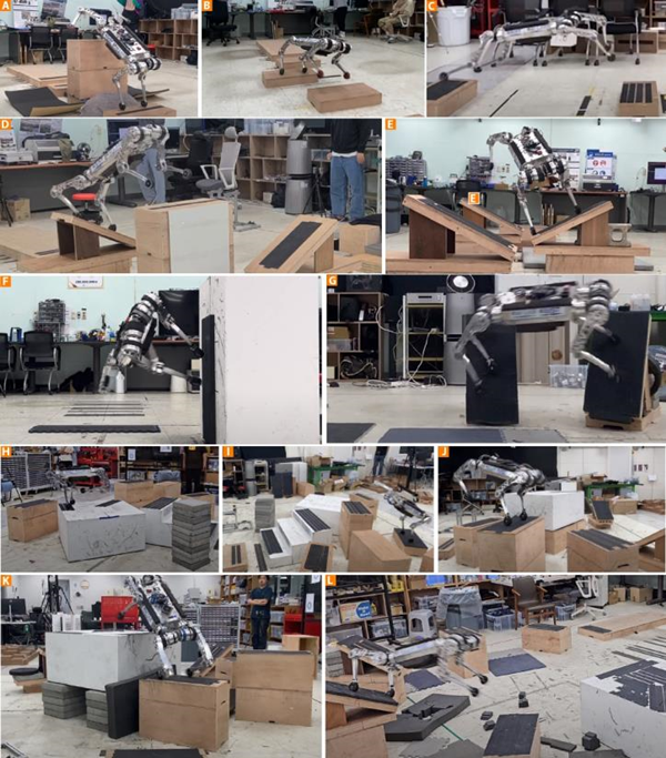 다양한 불연속 지형에서의 고속 네비게이션 주파하는 라이보