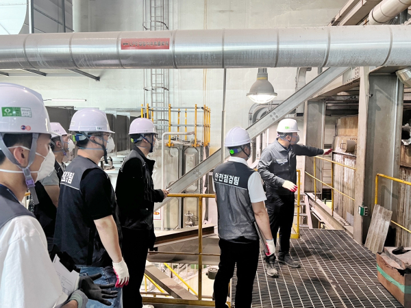 충청권 지방공기업 합동 교차 안전점검 진행 모습