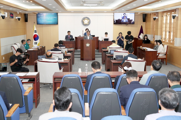 태안군의회, 제312회 제1차 정례회 개회식 본회의장 모습