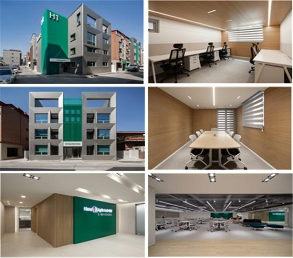 대전 하나 스타트업파크 사진(외경, 입주사무실)