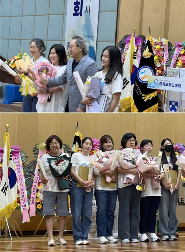 (사진 위 우측 첫 번째) 간호사 최윤정(대덕구청장 표창) (사진 아래 좌측 세 번째) 사회복지사 장은임(사회복지사협회장 표창)