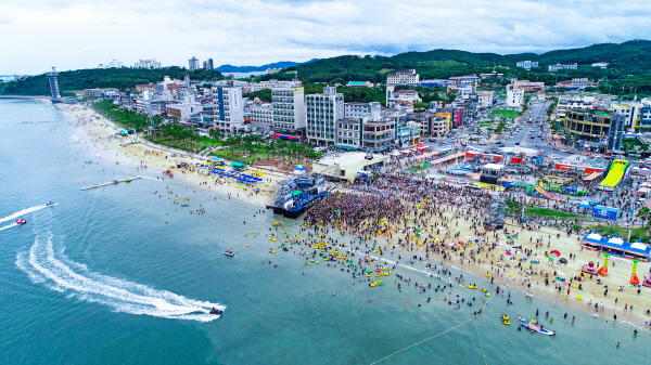 지난해 대천해수욕장 전경
