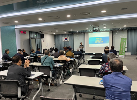 20일 당진에서‘찾아가는 고령운전자 교육’ 진행 모습