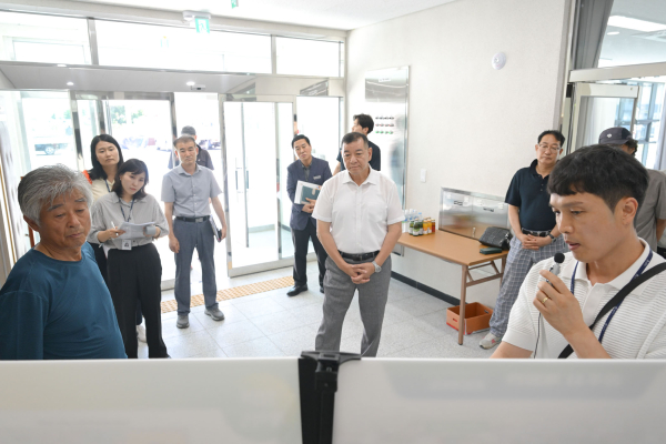 최원철 시장, 주요 사업 현장방문 점검 모습