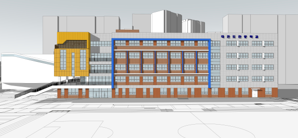 서부8학교군 과밀학급 해소 위한 교실 증축 (장면 변경 후)