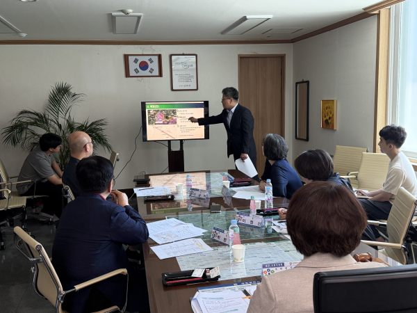 지난 23일 중구청에서 진행된 트램 정거장 지명위원회 개최 사진