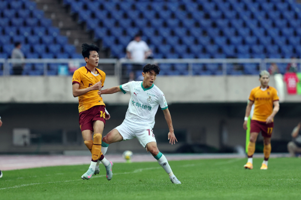 김진야 선수 경기 모습