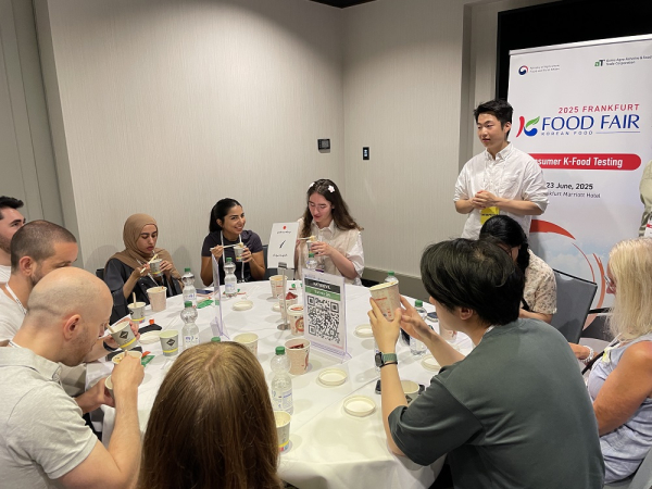 독일 프랑크푸르트 K-푸드 페어 소비자 품평회 현장