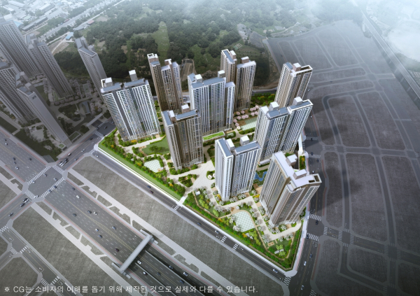 아산탕정 자이 센트럴시티 투시도