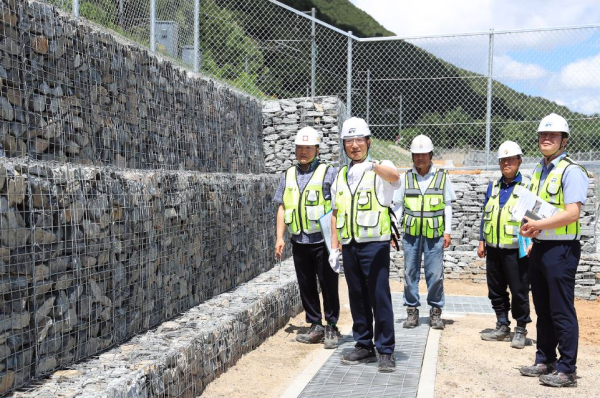 이성해 이사장, 경부선 영동~황간 수해복구 공사 현장점검