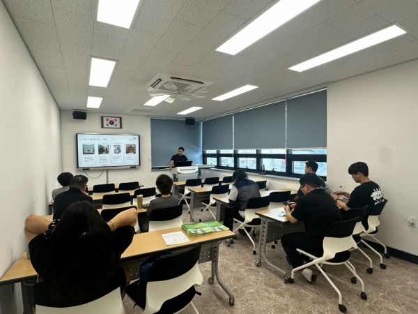 스마트팜 전문교육 진행 모습