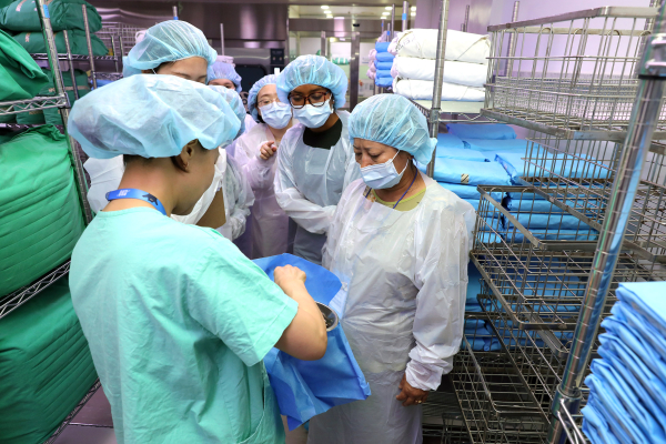 네팔 카투만두대 방문단, 단국대병원 방문 견학 (중앙공급실)