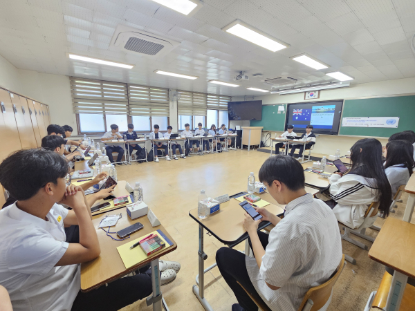 2025 대전학생 영어 모의유엔회의 동아리 연합모의유엔회의 개최 모습