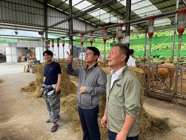 폭염피해 예방 위한 축산농가 및 농업인 대상으로 집중 현장점검 진행 모습