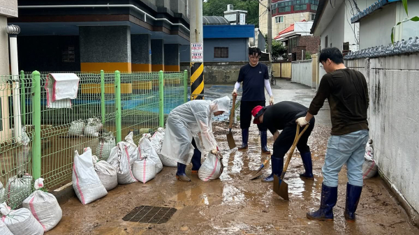 서산시가 집중호우 피해로 인한 응급 복구에 총력을 기울이고 있다.