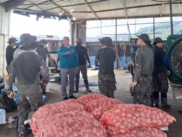 수해복구 현장 모습