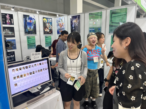 진로체험 부스 운영 모습