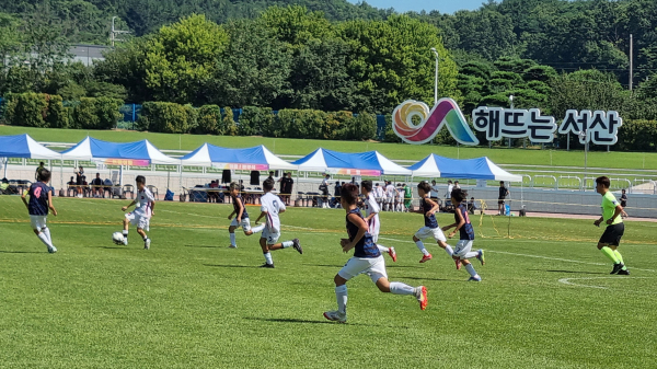 지난 24일부터 28일까지 진행된 2025 서산시장배 국제 유소년 축구대회 모습