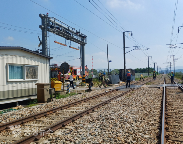 사고 발생 현장 모습
