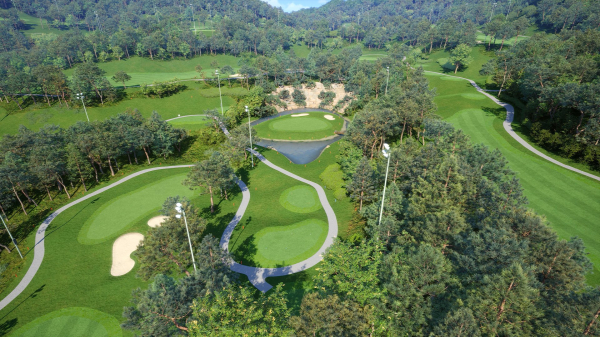 골프존 투비전NX 3D 코스이미지(일죽 썬밸리 CC)