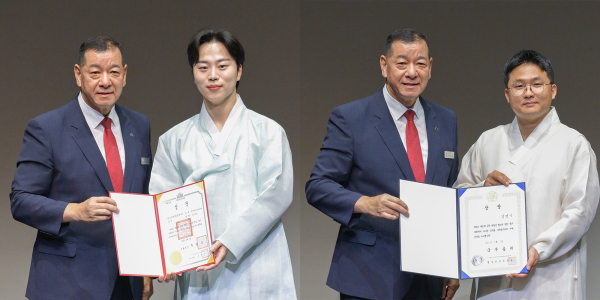 ‘제25회 공주 박동진 판소리 명창·명고대회’ 수상자(사진 왼쪽 김기진, 오른쪽 김정기 씨)