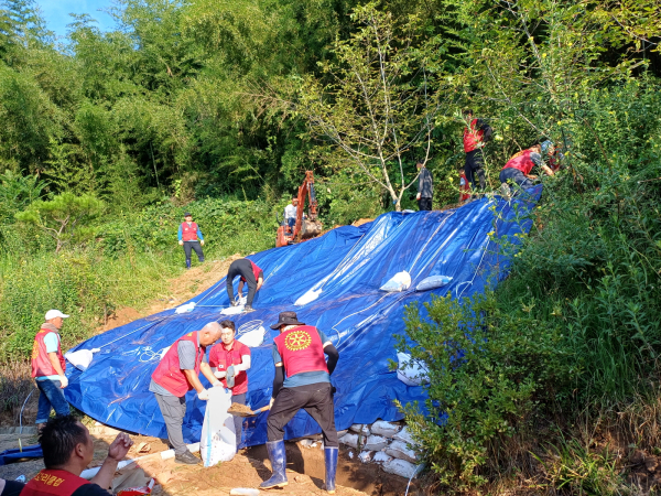 부여로타리클럽 수해복구 활동