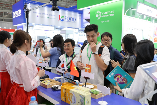 2025 호치민 식품박람회 한국관 전경 모습