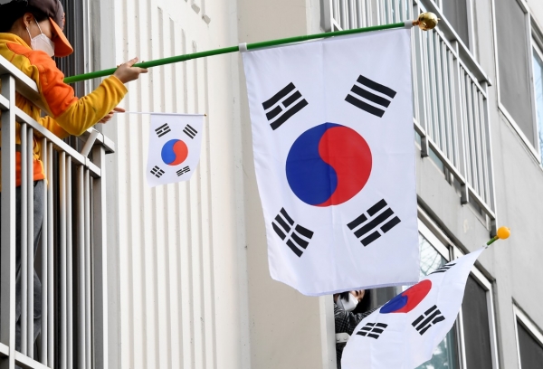 태극기게양  시범거리 조성