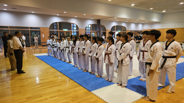 청소년 스포츠 교류단 방문 (스즈키 츠네오 후지사와시 시장)