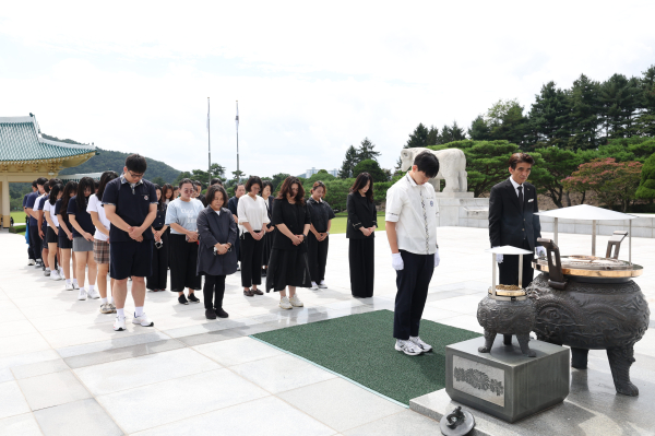 ‘2025년 을지연습 연계 학생 및 학부모 안보 현장 견학’ 진행 모습