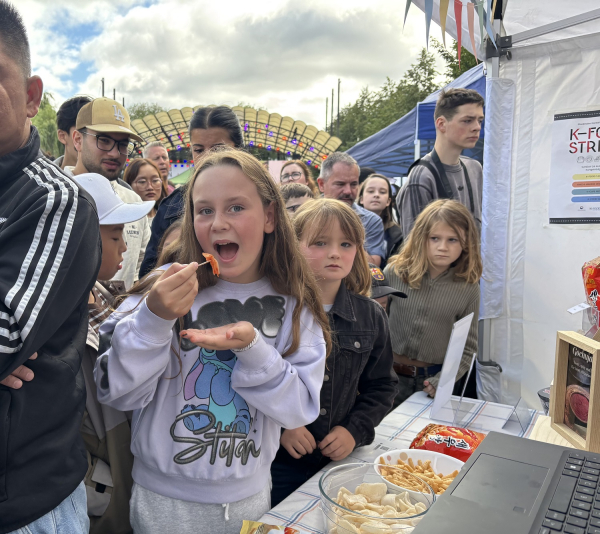 한국문화축제 ‘K-푸드 스트리트’ 홍보 부스 현장 모습