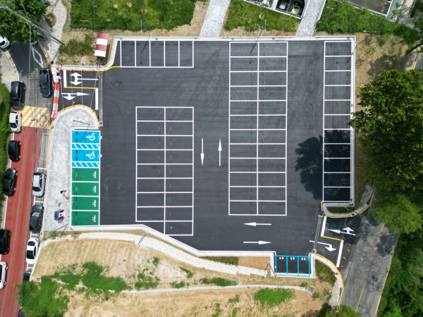 9월 1일부터 개방 예정인 신성동 공영주차장 전경