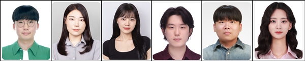 (왼쪽부터) 한남대 생명시스템과학과 최하늘, 박세민, 함현지, 장재우, 설보윤, 김선주 대학원생