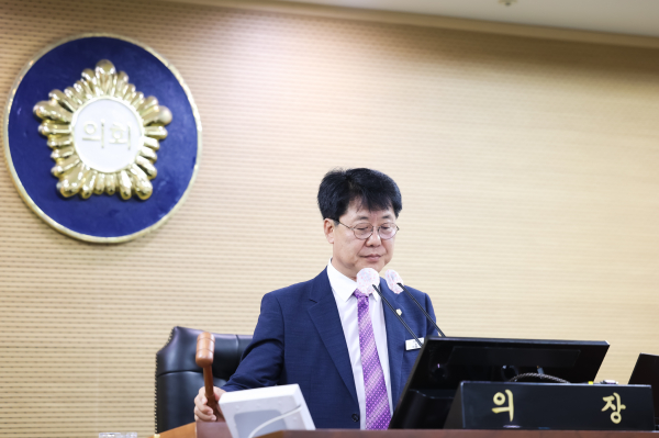 청양군의회 제314회 임시회 폐회식 모습