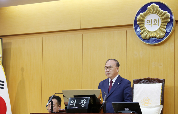 서산시의회, 제308회 임시회 폐회식 모습