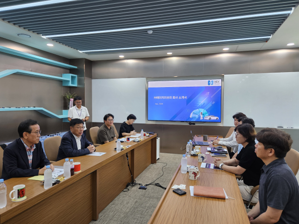 18일 이승원 세종시 경제부시장, ㈜에이치이브이 방문 간담회 개최 모습