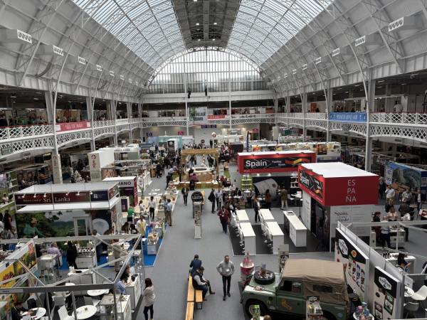 영국 런던에서 열린 국제 식품 전시회 전경