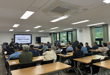태안에서 ‘찾아가는 고령운전자 교육’ 실시 모습