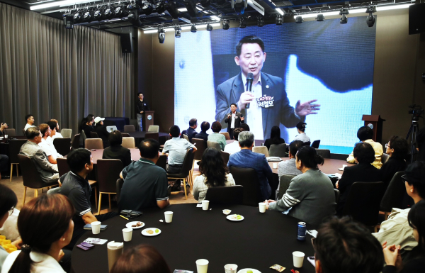 지난 22일 윕스퀘어에서 개최된 혁신생태계 테크아트 포럼 현장 모습