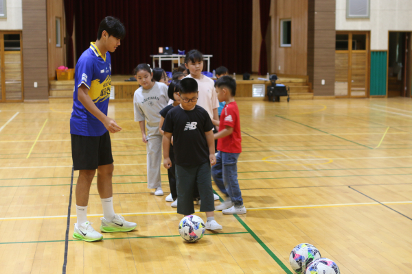 신광초등학교에서 비타민 스쿨 진행 모습